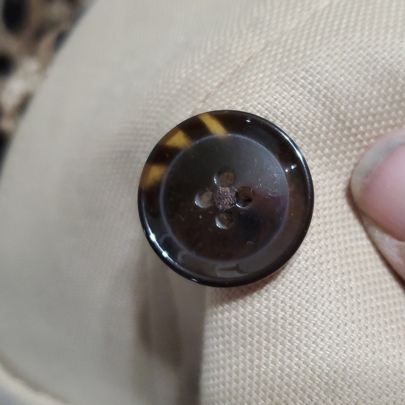 Banana republic double breasted leopard print tan belted jacket coat - Picture 12 of 12